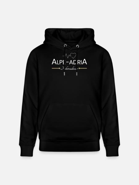 Alpe Adria Bike Tour - Stanley/Stella CRUISER Unisex Organic Hoodie - black