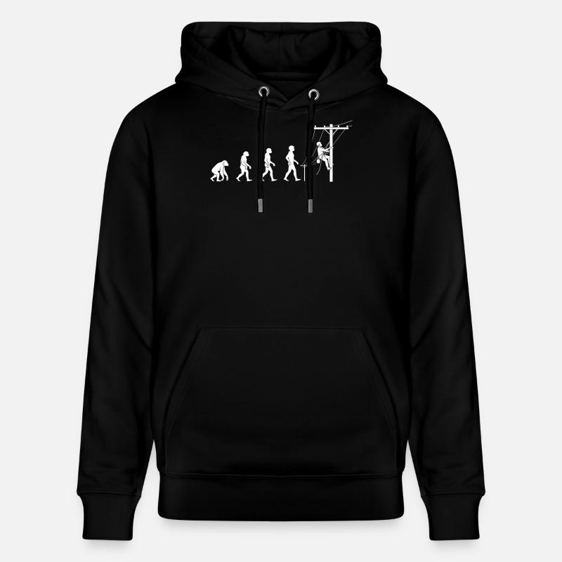 Évolution vers la technologie réseau - Sweat à capuche bio CRUISER Stanley/Stella Unisexe - noir