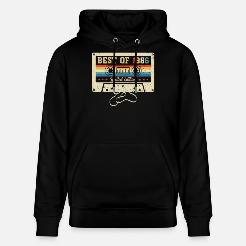 Meilleur anniversaire 1986 40e anniversaire - Sweat à capuche bio CRUISER Stanley/Stella Unisexe - noir