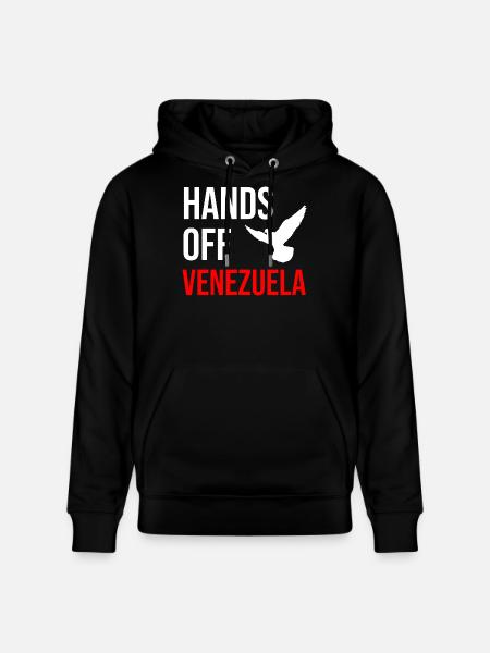 HANDS OFF VENEZUELA - Stanley/Stella CRUISER Unisex Organic Hoodie - black