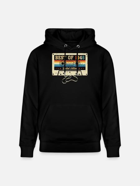 Best Of 1946 80th Birthday - Stanley/Stella Unisex Bio-Hoodie CRUISER  - Schwarz