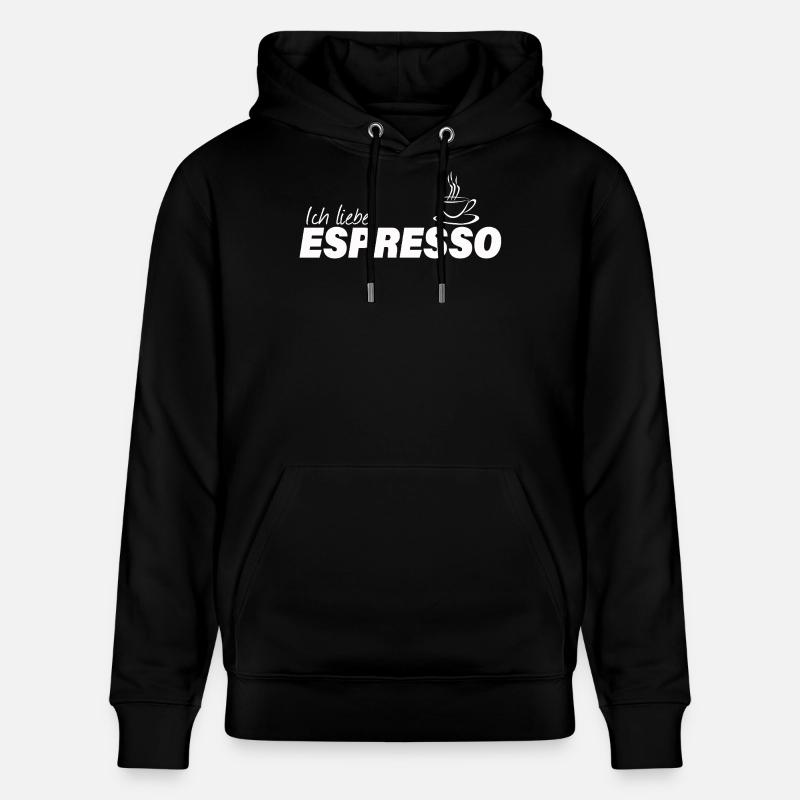 J’ADORE L’ESPRESSO - Sweat à capuche bio CRUISER Stanley/Stella Unisexe - noir