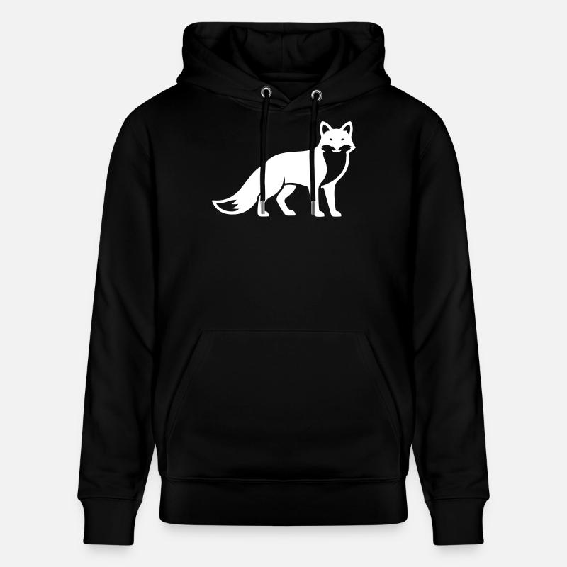 Fuchs Tier Silhouette - Stanley/Stella Unisex Bio-Hoodie CRUISER  - Schwarz