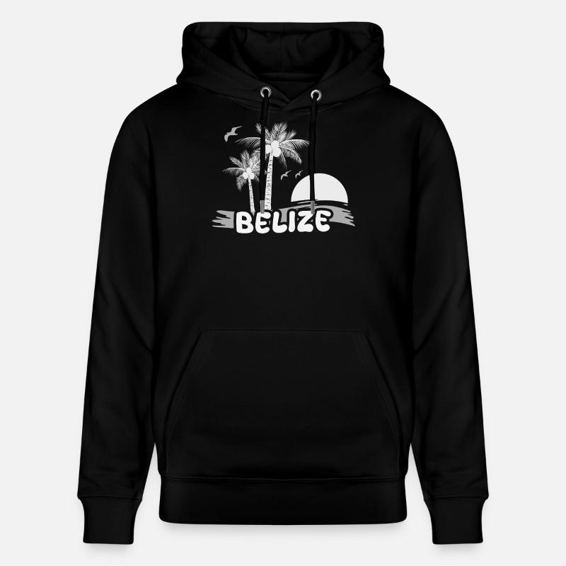 Plage de Belize - Sweat à capuche bio CRUISER Stanley/Stella Unisexe - noir