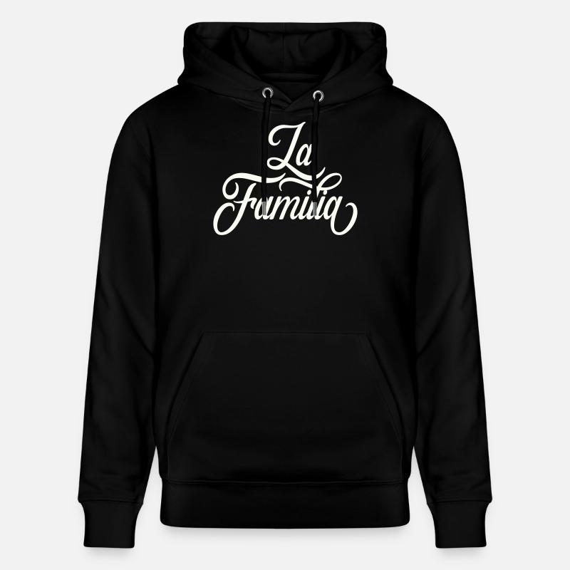 Lettrage de la famille La - Sweat à capuche bio CRUISER Stanley/Stella Unisexe - noir