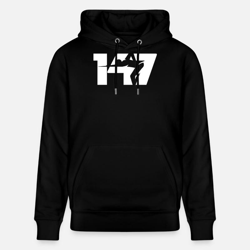 147 Snooker Icon (Blanc) - Sweat à capuche bio CRUISER Stanley/Stella Unisexe - noir