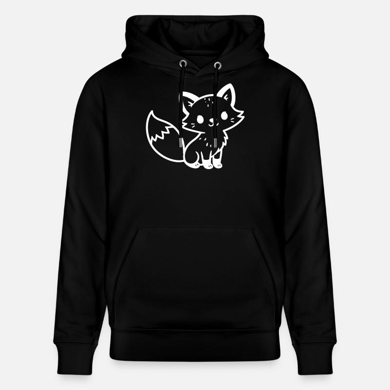 Fox Cute Comic - Sweat à capuche bio CRUISER Stanley/Stella Unisexe - noir