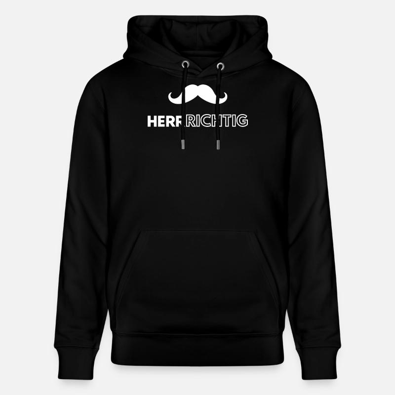 Ich bin ein Mann - Stanley/Stella Unisex Bio-Hoodie CRUISER  - Schwarz