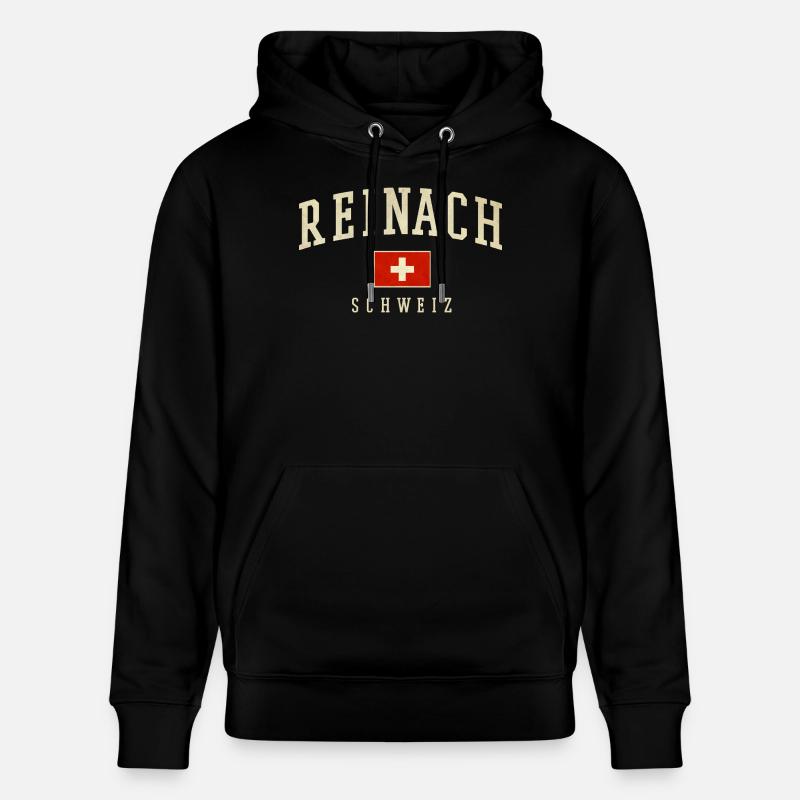 Logo emblème Reinach Suisse - Sweat à capuche bio CRUISER Stanley/Stella Unisexe - noir