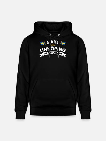 Linköping Stronger cohesion - Stanley/Stella CRUISER Unisex Organic Hoodie - black