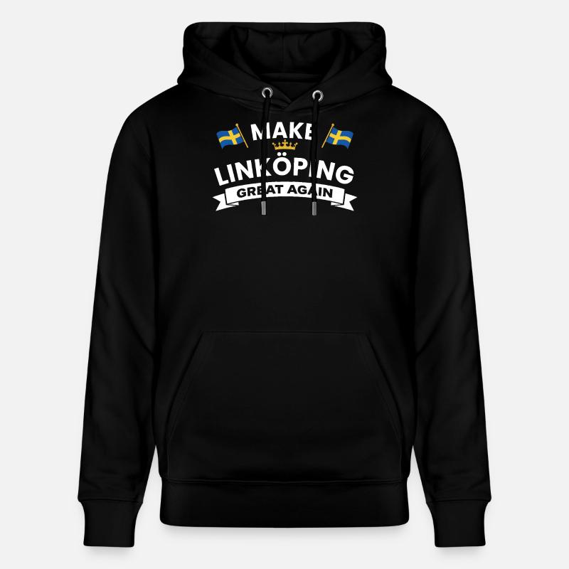 Linköping Stärkere Kohäsion - Stanley/Stella Unisex Bio-Hoodie CRUISER  - Schwarz