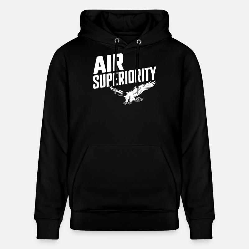 Supériorité aérienne - Sweat à capuche bio CRUISER Stanley/Stella Unisexe - noir