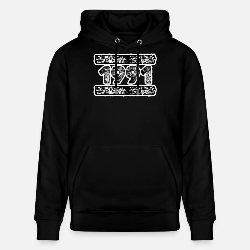 1991 1991 - Sweat à capuche bio CRUISER Stanley/Stella Unisexe - noir