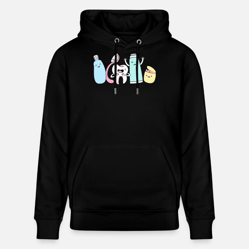 Dentiste réceptionniste - Sweat à capuche bio CRUISER Stanley/Stella Unisexe - noir