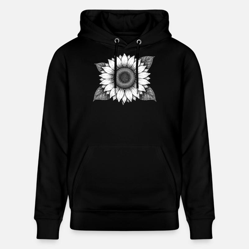 Sonnenblume Strahlenzauber - Stanley/Stella Unisex Bio-Hoodie CRUISER - Schwarz