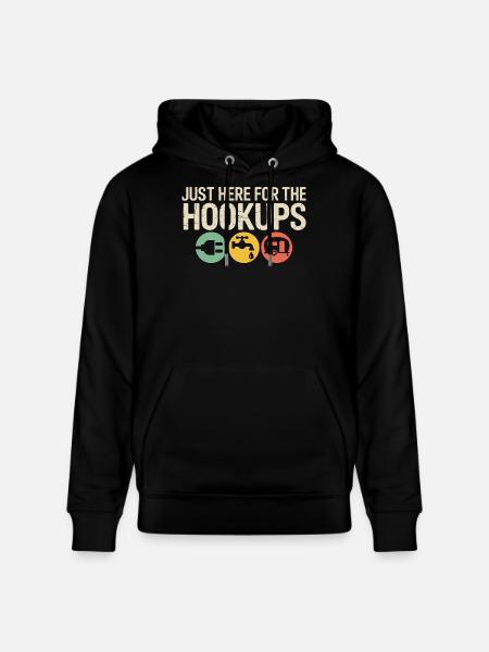 Hookups Trio: Wohnmobil-Camping-Ikonen - Stanley/Stella Unisex Bio-Hoodie CRUISER - Schwarz