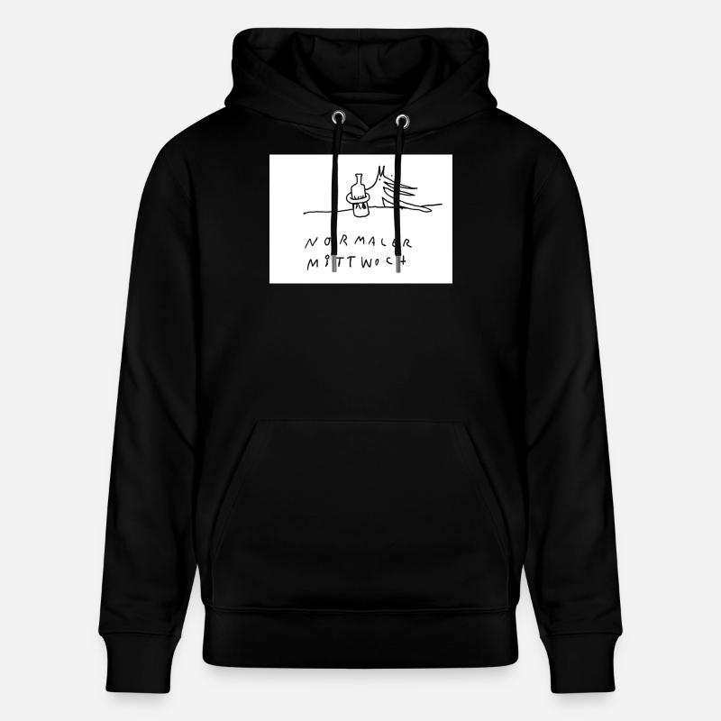 normaler_Mittwoch - Stanley/Stella Unisex Bio-Hoodie CRUISER  - Schwarz