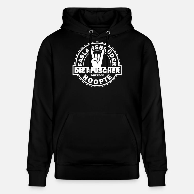 Pfuscherlogo - Stanley/Stella Unisex Bio-Hoodie CRUISER  - Schwarz