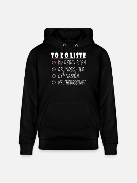 Einschulung Gymnasium 5. Klasse Gymnasiast - Stanley/Stella Unisex Bio-Hoodie CRUISER - Schwarz
