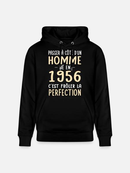 Geboren 1956 – Nahezu Perfektion - Stanley/Stella Unisex Bio-Hoodie CRUISER  - Schwarz