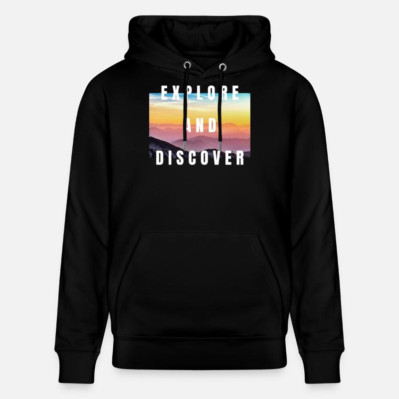 Explore And Discover - Sweat à capuche bio CRUISER Stanley/Stella Unisexe - noir
