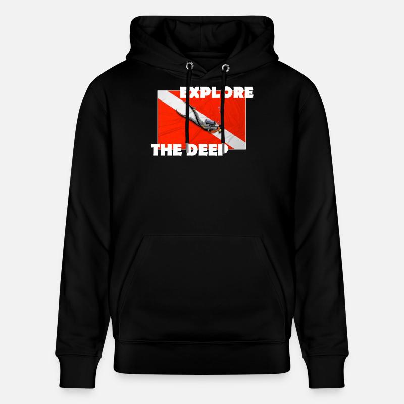 EXPLOREZ LES PROFONDEURS - Sweat à capuche bio CRUISER Stanley/Stella Unisexe - noir