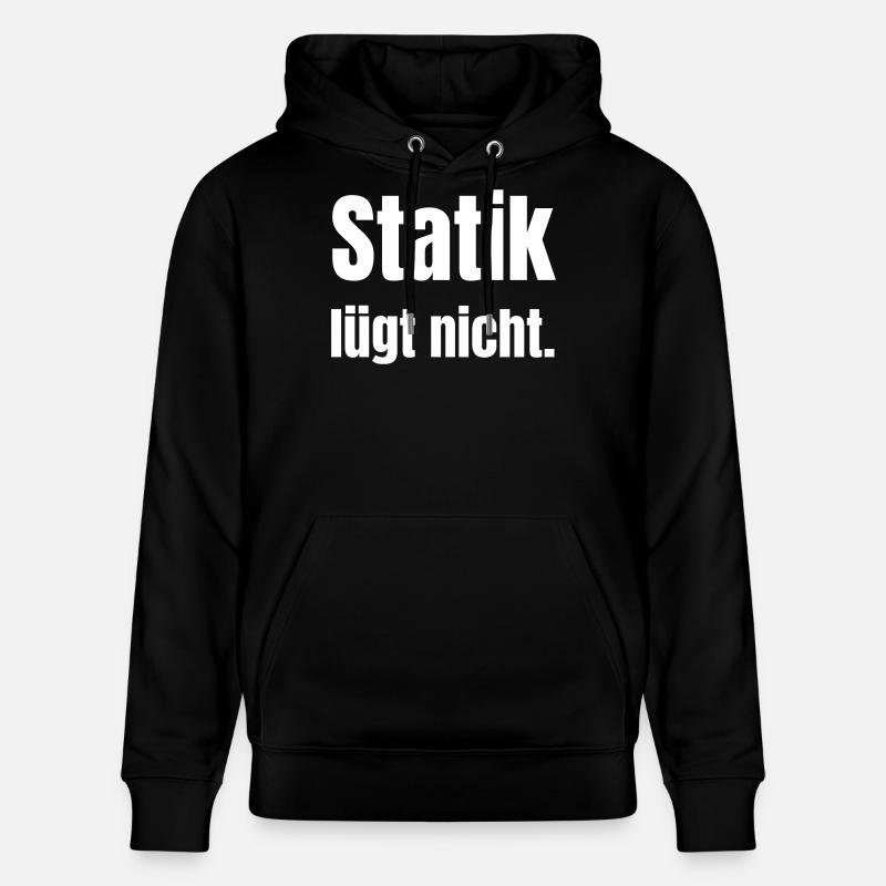 Statik lügt nicht. - Stanley/Stella Unisex Bio-Hoodie CRUISER - Schwarz