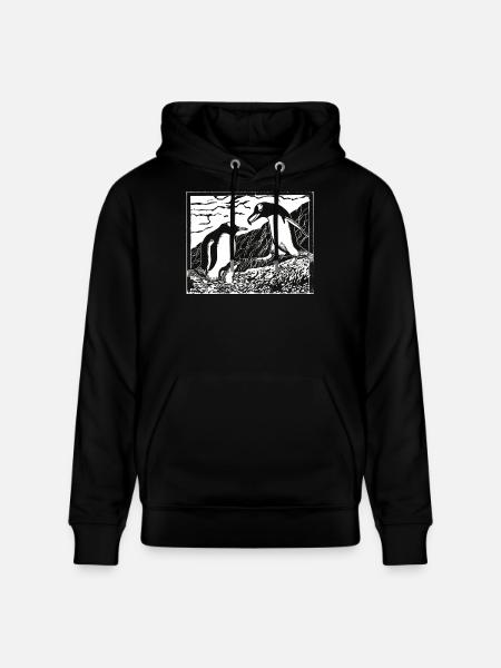 alpha beast penguins - Stanley/Stella CRUISER Unisex Organic Hoodie - black