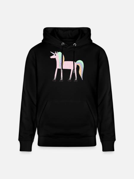 Unicorn_rollerSKate - Stanley/Stella Unisex Bio-Hoodie CRUISER - Schwarz