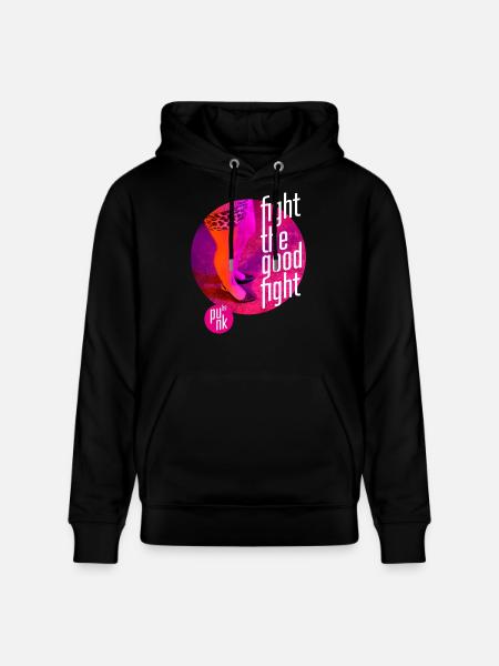 ThinkBick_Fight_the_good_fight_2026_4 - Stanley/Stella Unisex Bio-Hoodie CRUISER - Schwarz