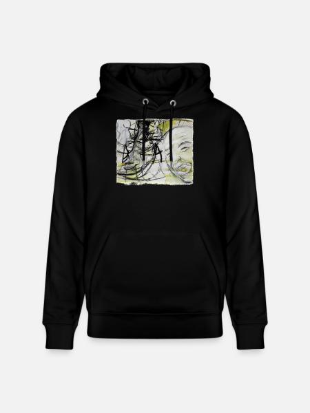 An old man remembers - Stanley/Stella CRUISER Unisex Organic Hoodie - black