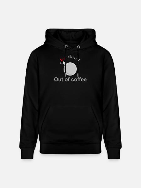 Out of Coffee - Stanley/Stella CRUISER Unisex Organic Hoodie - black