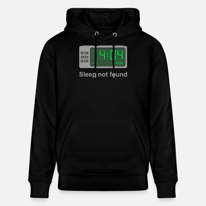 Fehler 404 – Schlaf nicht gefunden - Stanley/Stella Unisex Bio-Hoodie CRUISER  - Schwarz