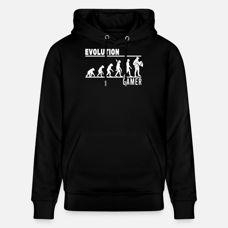 evolution gamer - Stanley/Stella Unisex Bio-Hoodie CRUISER  - Schwarz