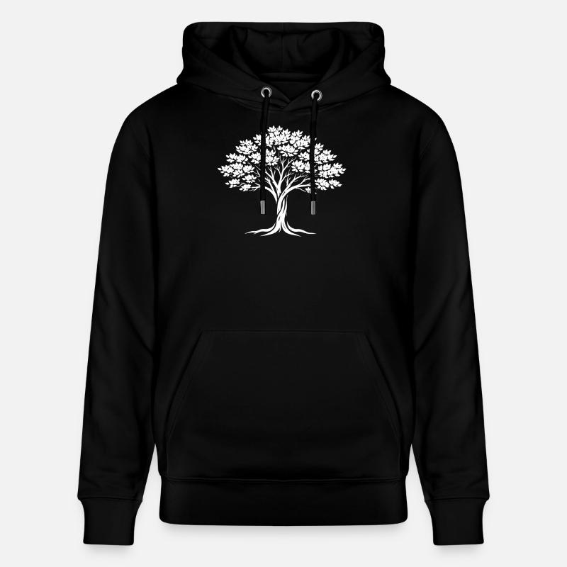 Silhouette de l’Arbre de Vie - Sweat à capuche bio CRUISER Stanley/Stella Unisexe - noir