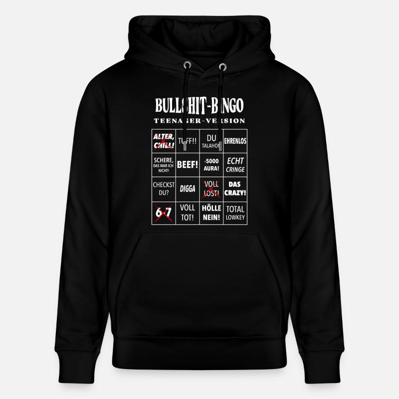 Bingo à la connerie – Version ado - Sweat à capuche bio CRUISER Stanley/Stella Unisexe - noir