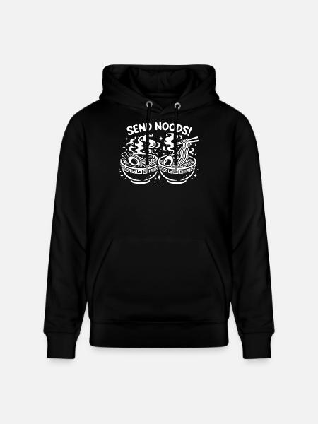 Send Noods – Ramen Edition - Stanley/Stella CRUISER Unisex Organic Hoodie - black