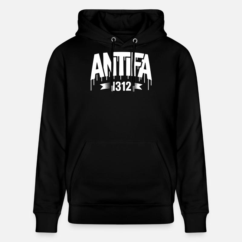 Antifa 1312 - Antifa Tee - Sweat à capuche bio CRUISER Stanley/Stella Unisexe - noir