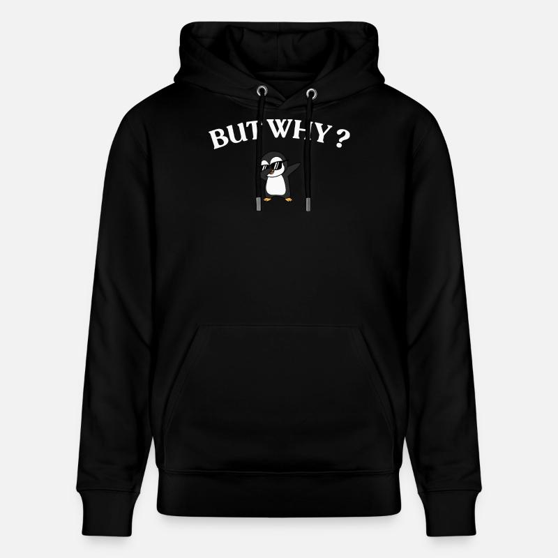 Mais pourquoi ? Style Pingouin - Sweat à capuche bio CRUISER Stanley/Stella Unisexe - noir