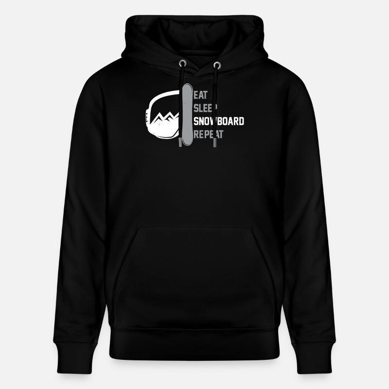 Snowboarder Manger Sleep Snowboard - Sweat à capuche bio CRUISER Stanley/Stella Unisexe - noir