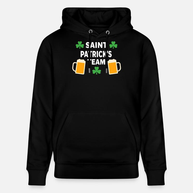 Équipe Saint-Patrick Festif - Sweat à capuche bio CRUISER Stanley/Stella Unisexe - noir