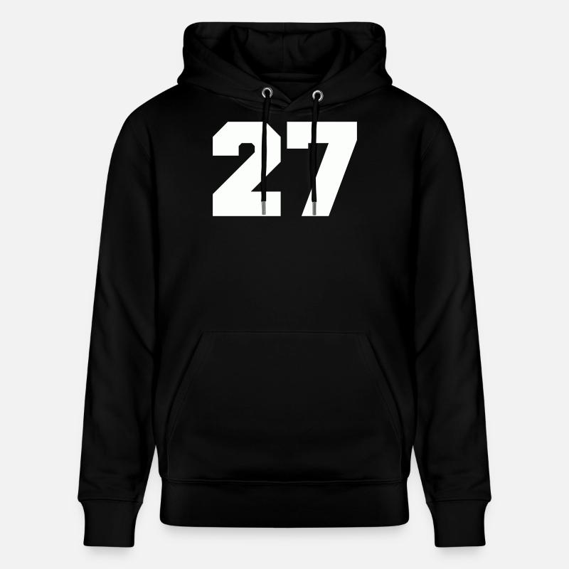 Numéro 27 - Sweat à capuche bio CRUISER Stanley/Stella Unisexe - noir