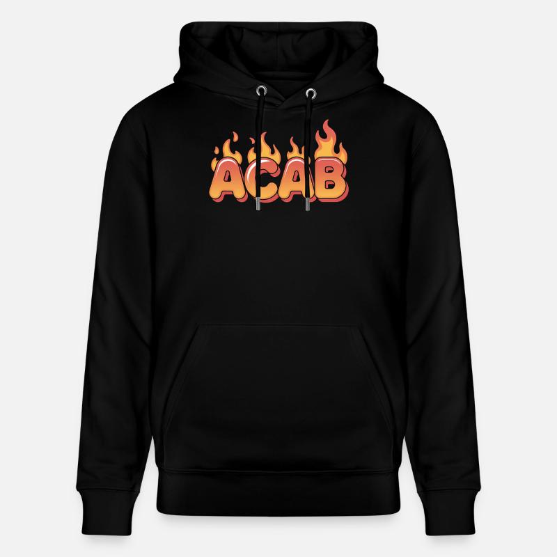 ACAB – Anti-Cops-Tee - Stanley/Stella Unisex Bio-Hoodie CRUISER  - Schwarz