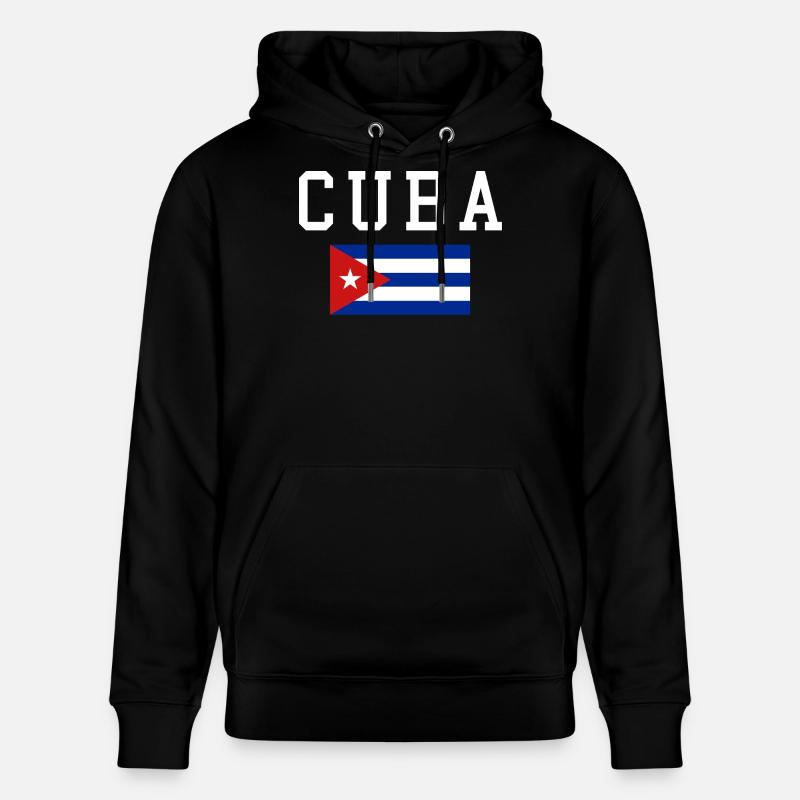 Drapeau cubain - Sweat à capuche bio CRUISER Stanley/Stella Unisexe - noir
