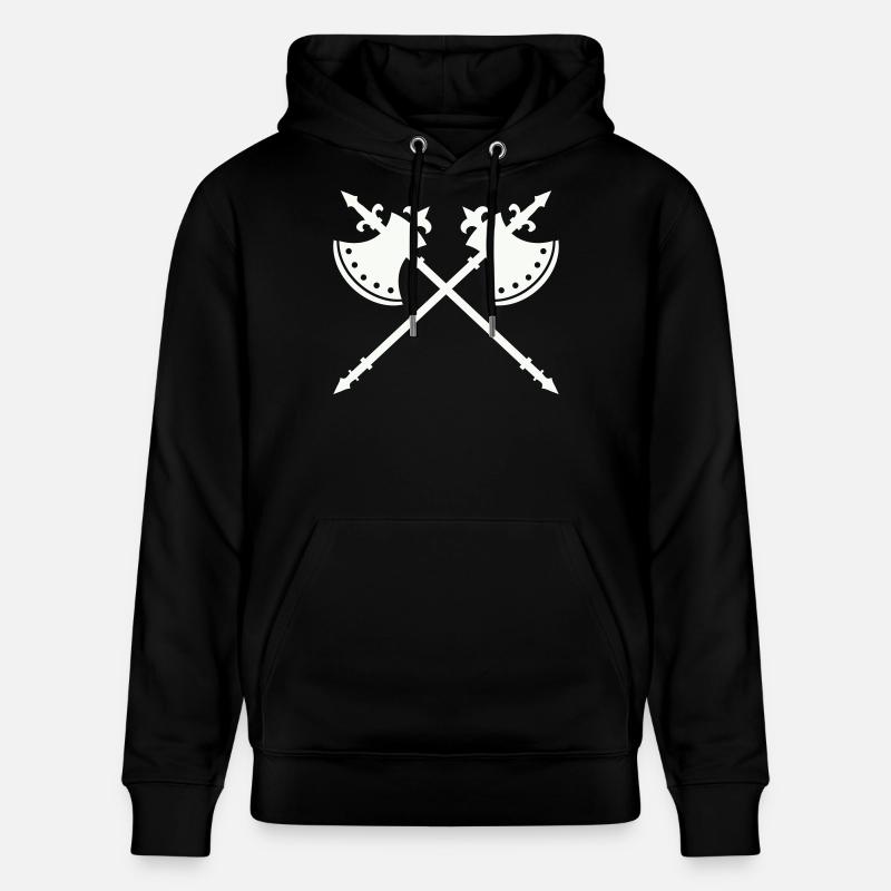 Axe de guerre de croisement - Sweat à capuche bio CRUISER Stanley/Stella Unisexe - noir