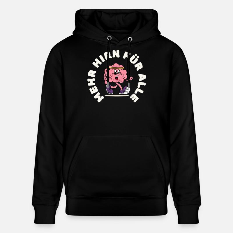 Cerveau en course avec bandeau - Sweat à capuche bio CRUISER Stanley/Stella Unisexe - noir