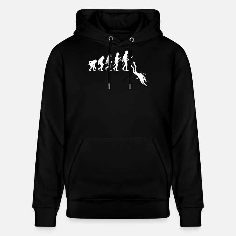 Évolution des plongeurs - Plongée - Sweat à capuche bio CRUISER Stanley/Stella Unisexe - noir