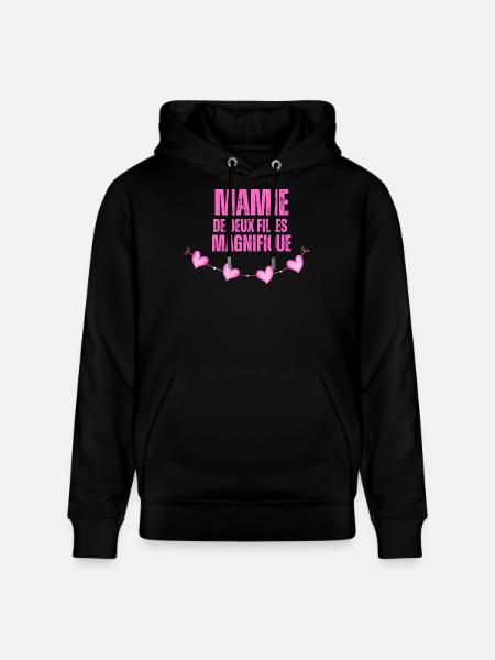 Die wunderschöne Oma beider Mädchen - Stanley/Stella Unisex Bio-Hoodie CRUISER  - Schwarz