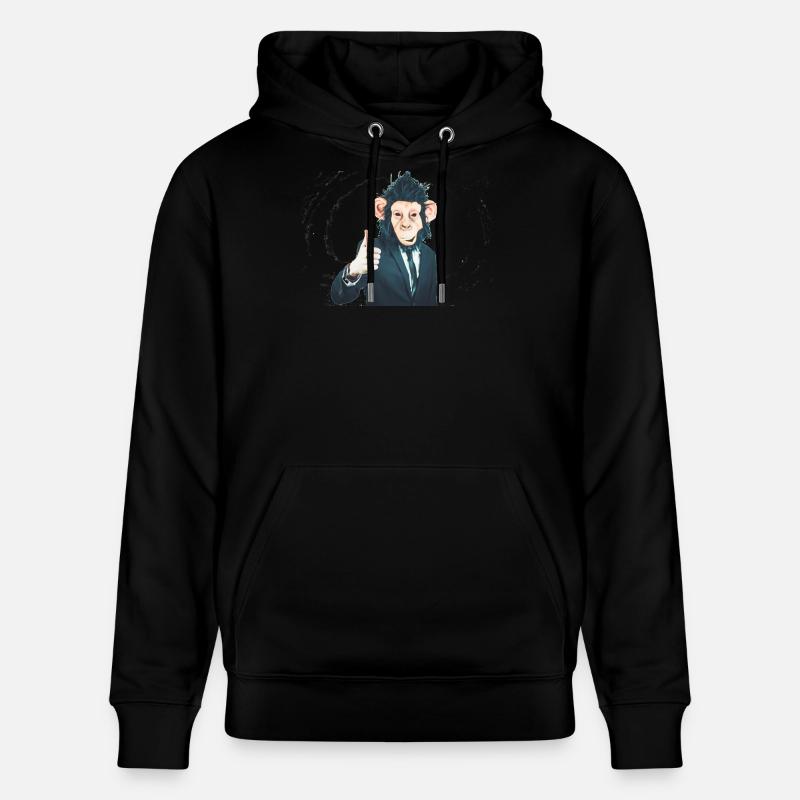 MONKEY - Stanley/Stella Unisex Bio-Hoodie CRUISER  - Schwarz