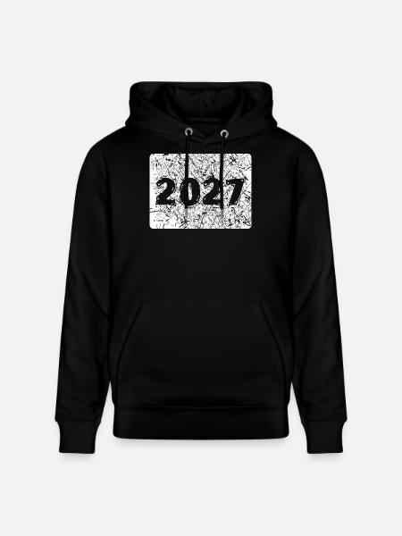 Année 2027 - Sweat à capuche bio CRUISER Stanley/Stella Unisexe - noir